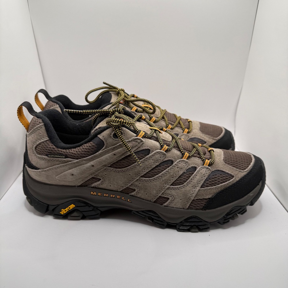 Merrell Moab 3 WP Waterproof Hiking Shoes Mens 12 Walnut Brown J037989 Vibram